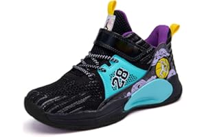 Xinghuanhua Chaussures de Basket-Ball pour garçons Baskets pour Hommes Chaussures de Basket-Ball doublées Chaussures de Sport Haut de Gamme pour Enfants Unisexes