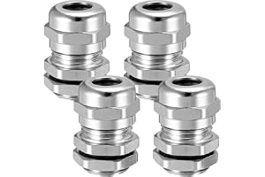 Lrawioallgn 4 st M25 × 1,5 mm kabelslangmutter, mässing, vattentät