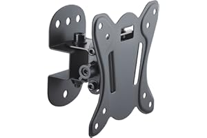 PureMounts PM-FM10-100, Soporte de Pared para TV Pm-Fm10-100, VESA 100 25kg 75mm, Negro
