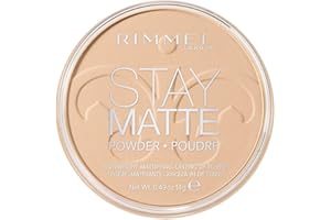 ‎RIMMEL Rimmel London Stay Matte Długotrwały prasowany proszek przezroczysty 001, 14 g