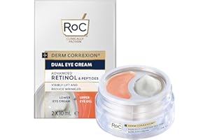 RoC Derm Correxion Dual Eye Cream | Contorno Occhi con Retinolo & Peptidi | 20 ml