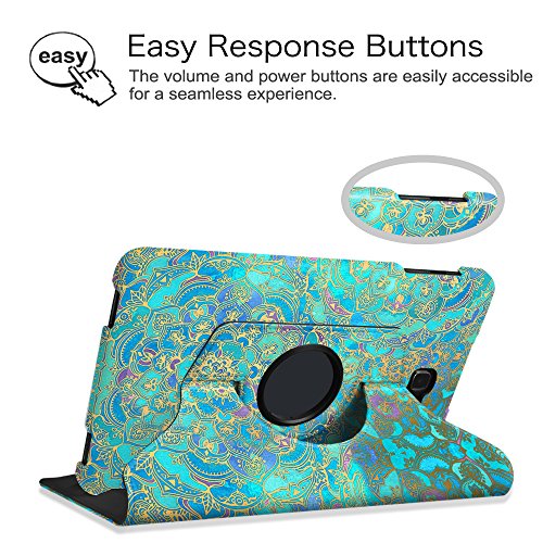 Fintie Samsung Galaxy Tab A 10.1 Hülle – 360° Drehbarer Stand Smart Cover Case Schutzhülle Tasche Etui mit Ständerfunktion Auto Schlaf / Wach Funktion für Samsung Galaxy Tab A 10,1 Zoll T580N / T585N Tablet (2016 Version), Jade - 5