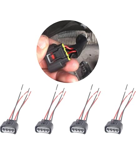 4 Packs Ignition Coil Female Connector Plug Harness Pigtail 4 Packs Ignition Coil Female Connector Plug Harness Pigtail
