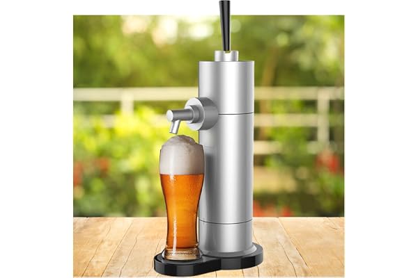 WRJAHCG Tireuse A Biere, Machine A Biere,Convertit n'importe Quelle Canette en Pression De Style pour Les Bars À Bière, Les Réunions De Famille, Un Excellent Cadeau pour Les Amateurs De Bière,Argent