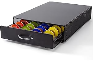 SYSYLY Porte Capsules Compatible avec Dolce Gusto Capsules,Porte Dosette de Café,Boite Range Dosettes de Café, Tiroir Rangement pour 40 Capsules.