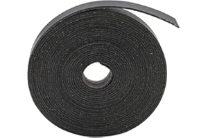 ‎MORECHIOCE MoreChioce 5 Meter Lederschnur,Weich PU Lederband Lederriemen für DIY Schulterriemen,Brieftasche, Haustier Halsband Handwerk 1,5 cm Breit,Schwarz