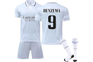 DUOROUPUTAO Football Kit Kids Unisex Football Kit Breathable Mens Tracksuit Set Gym Wear Football Jersey for Boys Moisture Wicking Retro Activewear T Shirts Tracksuit Bottoms and Athletic Socks for Men and Boys