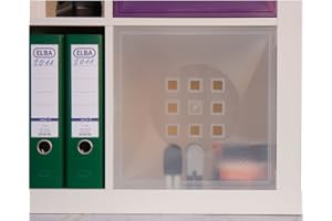 DEKAFORM 4er Set Designer Regaltür als Facheinsatz ca. 33,6cm x 33,6cm für IkeaRegal expedit * Farblos-transluzent