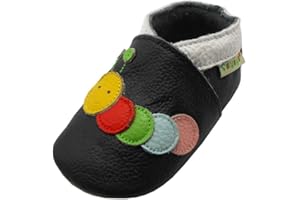 SAYOYO Fleur de Prunier Chaussures de bébé en Cuir Souple Chaussures Semelle Douce