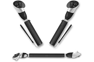 DEVASO Accesorios de mango de juego de realidad virtual para controladores Meta Quest 3, empuñaduras de extensión para jugar Beat Saber Gorilla Tag brazos largos, accesorios de mango VR para Oculus
