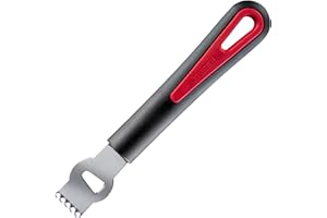Westmark Zesteur / Gratte-Citron avec Couteau Canneleur, Longueur : 16,5 cm, Acier inoxydable/plastique, Gallant, Noir/rouge, 29302270