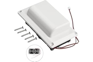 FACULX RV-Seitenventilator, 12 V, kleiner Lüftungsschlitz, Entlüftung, Abluftventilator für Wohnmobil, Wohnwagen, Camper, leise Arbeit