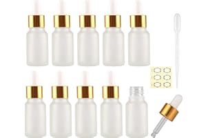 Pasha81 Ltd 2 Bottiglie In Vetro Ambrato 30 Ml Con Pipette Contagocce In Vetro E Gomma Siliconica
