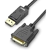 Verbindungskabel, DisplayPort auf DVI(DP auf DVI), Vergoldet 1080P DisplayPort DP auf DVI Kabel, 1,8m(DVI)