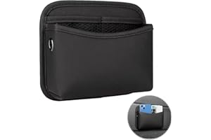Vikrami lighting Car Seat Side Pocket Organizer, PU Leather Universal Car Pocket Pouch Cell Phone Holder for Car,Storage Bag Car Seat Gap Filler Organizer Interior Accessories Holds Phone
