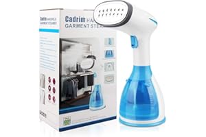 ‎CADRIM Dampfglätter Steamer, Cadrim Reisebügeleisen Dampfbügeleisen tragbarer mit 280ml Wassertank für Haushalt Reise&Urlaub Dienstreise (Blau)