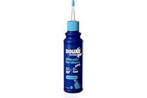 Douxo Spa - Ear Cleaner for Dogs and Cats, 120ml, Micellar Formula Safely Cleans and Removes Wax from the Ear, Flexible Nozzle for Easy Application, ph Balanced, Hypoallergenic Skin-Friendly Formula