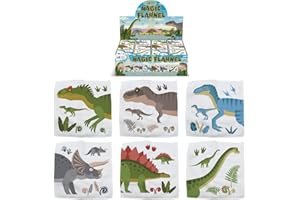 Hello Chums Wash Cloth - Dinosaur Magic Flannel, Face Cloths Flannels Cotton - Fun Designs for Children, Baby, Kids - 6 Unique Designs (1 Supplied At Random)