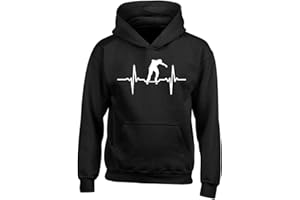 Shopagift Kids Skate Beat Childrens Hoodie - Boys Girls Skater Skateboarding Birthday Gift Idea