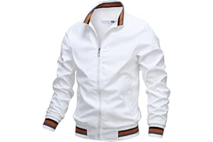 BFSGBFNTMD Veste DéContractéE pour Hommes Beau Printemps Et Automne Sport Veste De Couleur Unie VêTements pour Hommes