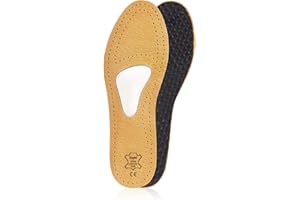 Kaps Semelles orthopédiques en cuir pour le neurome de Morton et la douleur à l'avant-pied, avec support et coussin de la voûte métatarsienne, pour hommes et femmes, Allevia