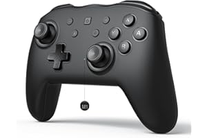Switch Pro Controller Compatible for Switch/Lite/OLED, FIEHDUW Wireless Switch Controller for Ultimate Control with Programmable Button, TURBO, Wake-up Function, 6-Axis Gyro, Adjustable Vibration