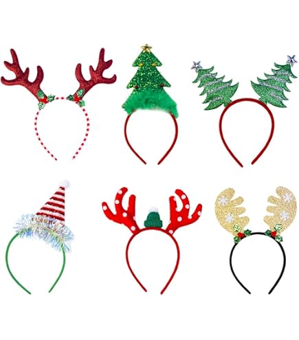 Rentier-Geweih-Stirnband – Weihnachtskostüm Mit Glöckchen, Für Erwachsene & Teens