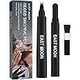 SYOSI Beard Pencil Filler, with 4 Tip Beard Filling Pen Beard Powder Brush and Barber Pencil for Man, Creates Natural Looking Beard and Eyebrows for Man