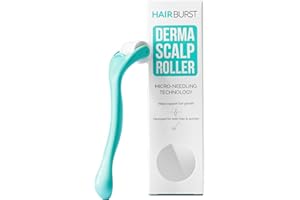 HAIR BURST Premium Microneedling Roller for Hair Growth — 0.25mm Dermaroller - Stimulates Scalp & Boosts Collagen Production - Ideal Micro Needling Tool for Women & Men With Thinning Hair