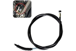 TIMES MARK Black 1.2m Motorcycle Clutch Cable Universal Emergency Cable Repair Kit, Motorcycle Clutch Cable Replacement for Motorbike ATV Dirt Bikes Scooters Linkage Line, Screws Universal Parts