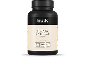 Bulk Garlic Extract Tablets, 1000 mg, Odourless High Strength Garlic Supplement, Pack of 270, 270 Servings, Packaging May Vary