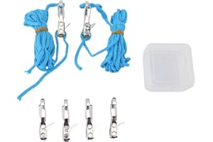 Fafeicy Rope Adjuster, Cord Tensioner Rope Tightener with Brass Roller Stainless Steel Spring, for Camping Boating Outdoor Activities