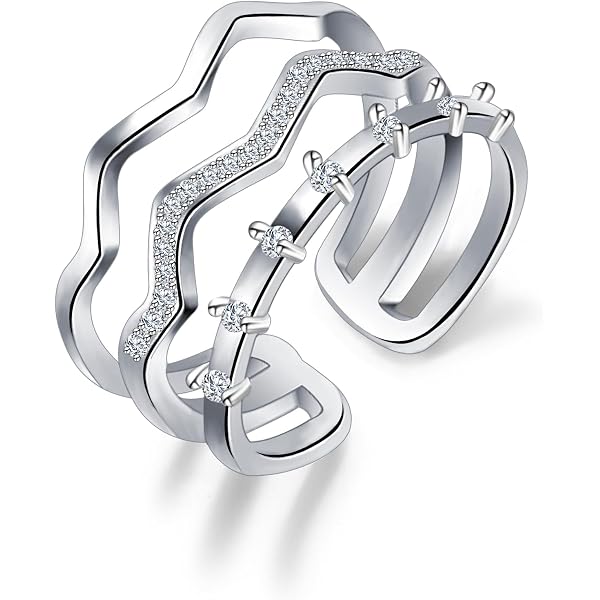 Bague En Argent S925 Pierre De Lune Style Coréen - Forme Goutte Élégante - Anneau Ouverture Réglable Pour Femme