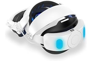 PNGOS VR Fascia compatibile con Quest 3 Fascia per Quest 3 regolabile Accessori con batteria ricaricabile da 6000 mAh Comoda e stabile Quest 3