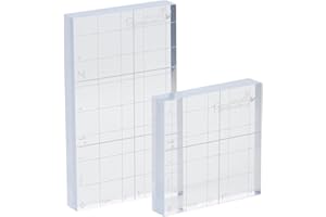 Papermania Stamp Block, Confezione da 2, Trasparente