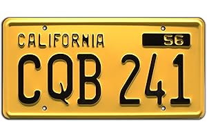 Celebrity Machines Christine | CQB 241 | Metal Stamped License Plate