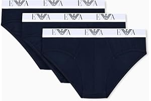 Emporio Armani Bold Monogram 3-Pack Brief Mutande da Uomo Uomo (Pacco da 3)