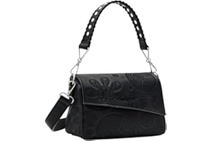 Desigual Bols_Dejavu Phuket Mini, Sac à Main en polyuréthane Femmes, Noir, Taille Unique
