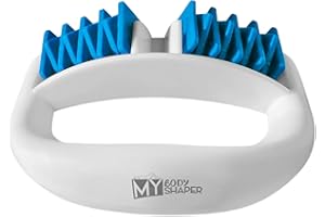 Stephanie Franck Beauty – Appareil Anti-Cellulite My Body Shaper | Roller Manuel pour Jambes, Cuisses, Ventre, Hanches et Bras – Raffermit et Lisse la Peau (Bleu Méditerranéen)