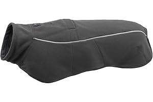 Ruffwear Climate Changer Dog Fleece, Small Dog Coat Vest, Cosy & Warm Winter Jacket Mid Layer, Breathable Pullover for Pets, Comfortable Active Fit Design, Basalt Grey, Size S