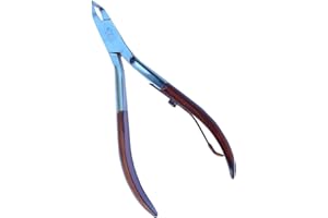Gifaz Tronchesino per Cuticole in Acciaio Inox rivestito con vernice marrone Taglia Cuticole Professionale per Manicure e Pedicure, Lunghezza 105 mm