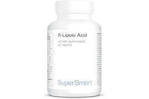 R-Lipoic Acid – Antioxidant – Anti-Ageing – R-Form – Supports Glucose to Energy Conversion – Fights Ageing & Neuropathy Symptoms – SuperSmart