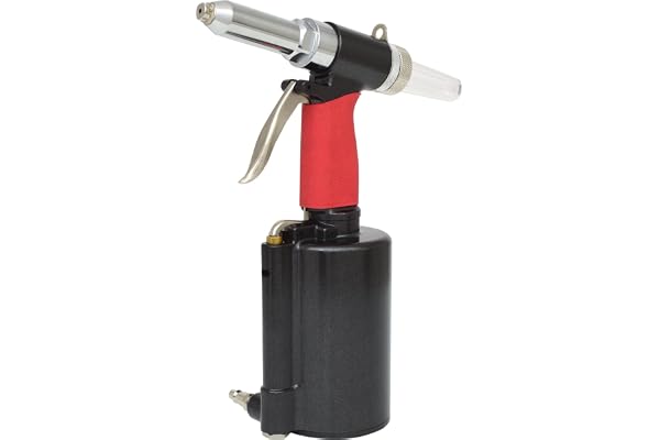 KS Tools - 515.3101 - Riveteuse pneumatique 2,4 à 6,4 mm - Design ergonomique pour un travail à une main - Boîtier robuste en aluminium