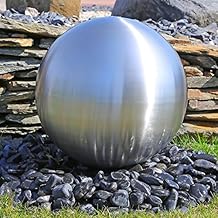 Kugel Aus Edelstahl Matt Geburstet Fur Gartenbrunnens Edelstahlkugel 30cm Springbrunnen Wasserspiel Brunnen Garten Gartendeko Gartendeko Garten