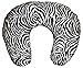 Soft Nursing Pregnancy Pillow/Cushion - BLACK & WHITE ZEBRA PRINT - WITH QUILTED COVER & EXTRA PADDING