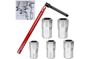 SCROLIEY Chiave Rubinetto Lavello, Chiave per Rubinetto Sottolavello, Chiave per Dadi Rubinetti, Utensile per L'installazione dei Rubinetti 8-13 MM
