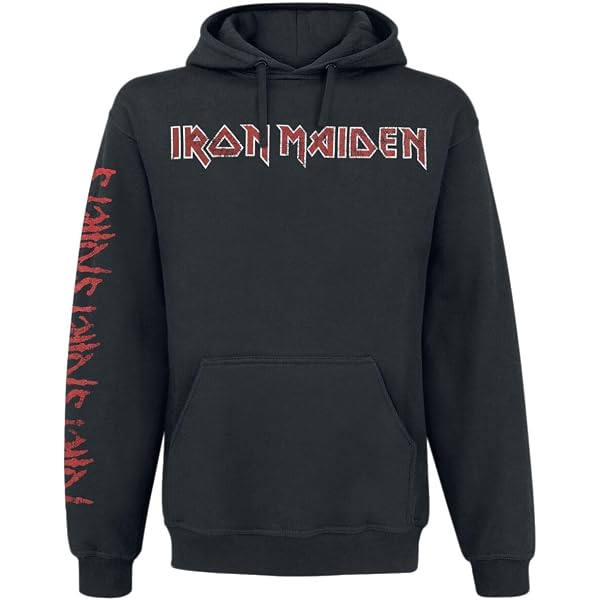 Felpa Con Cerniera Iron Maiden Fear Of The Dark, Nera, Regular Fit, Uomo