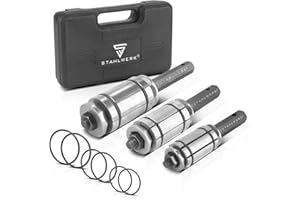 STAHLWERK set di espansori per tubi 29-89 mm Set di espansori per tubi di scarico in 3 parti | espansore per tubi | formatore di tubi di scarico | divaricatore di tubi | utensile per veicoli