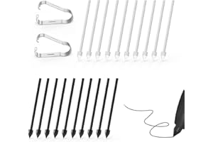 SSS·GRGB 20 PCS Tips/Nibs Replacement for Samsung Galaxy Tab S9/S9FE+/S9 Ultra, S8/S8+/S8 Ultra, S7/S7+/S7 FE, S6/S6 Lite, Note10/10 Plus/10 Lite, Note 20/S21/S22/S23/S24 Ultra S Pen