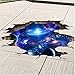 Produktbild 3D Galaxy Aufkleber Weltraum Wand Papier Universum Decke Dekoration Innovative Wandverkleidung für Wohnzimmer Kinderzimmer, multicolor